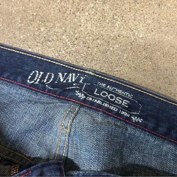 Old Navy Jeans Mens 40x32 Blue Y2K Baggy Wide-Leg Grunge 2000s Loose Fit Hip Hop - Picture 3 of 8